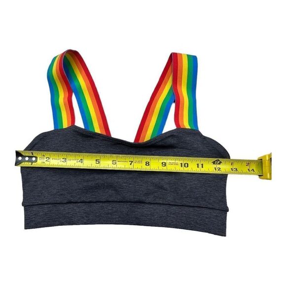 Mumu Moves Women's Rainbow Striped Sports Bra and Tracksuit Pants 2-Piece Set - Picture 11 of 13